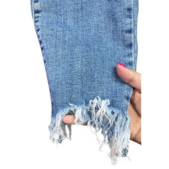 Judy Blue Maryville High Rise Fray Slim Fit Jeans Straight Tapered Ankle 9/29 - Picture 9 of 16
